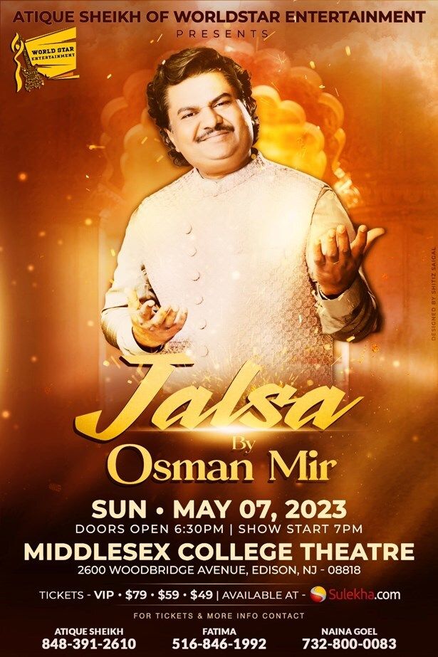 Jalsa With Osman Mir Live In New Jersey