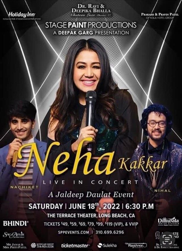 Neha Kakkar with Indian Idols 2022 Los Angeles