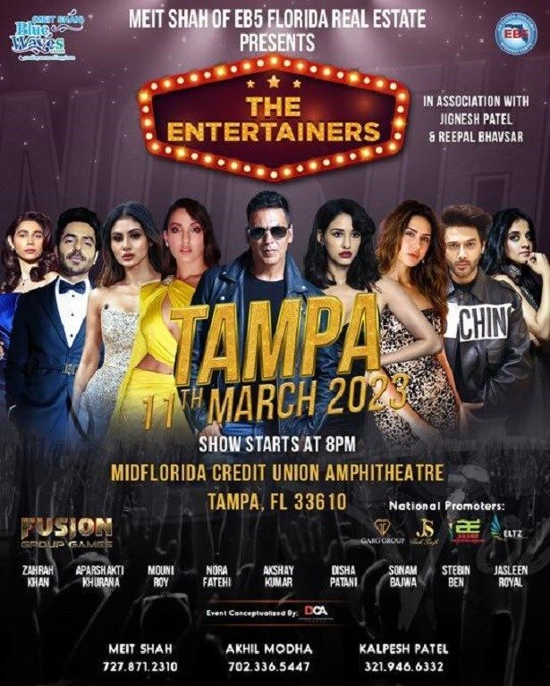 The Entertainers -Akshay Kumar And Team Live In Tampa