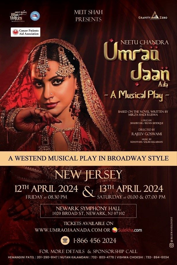 Umrao Jaan Ada A Musical Play In New Jersey