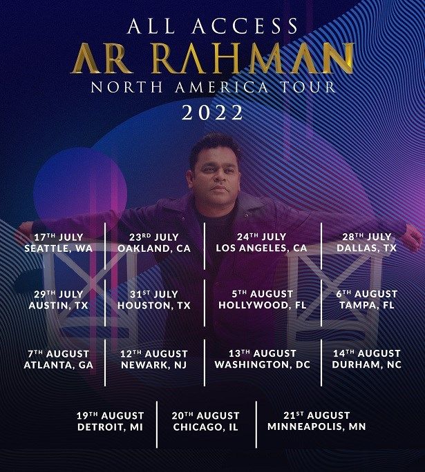 AR Rahman Live In Concert 2022 Newark