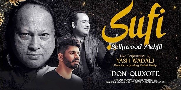 Sufi Bollywood Mehfil Live Band Ft. Yash Wadali On 29th July La